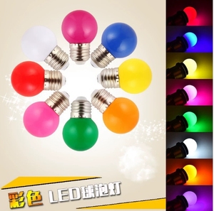 LED renk topu kabarcık renk ampul G45 küçük renk fener ampul noel günü kutlama dekoratif ışık - Product Image 6