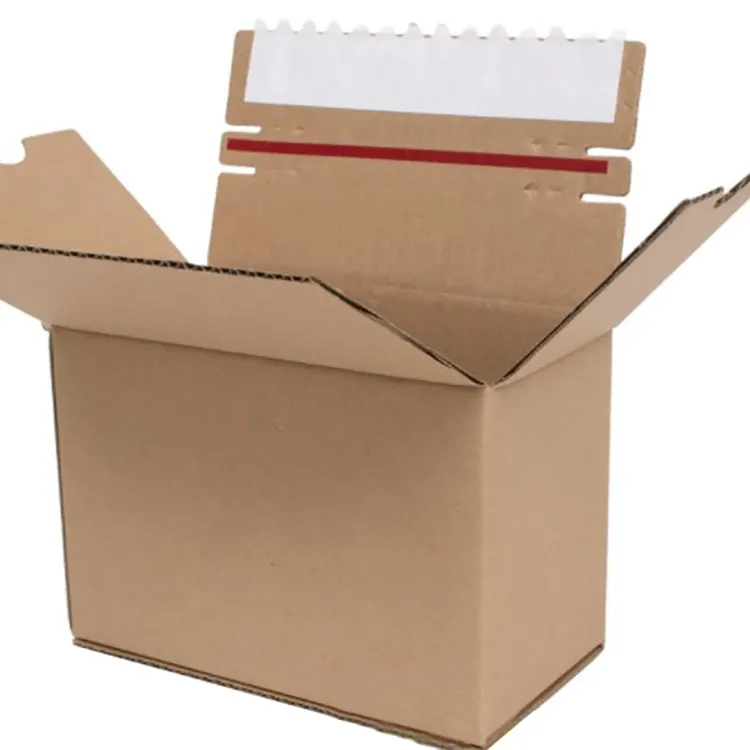Printing corrugated package box easy using zipper carton tape