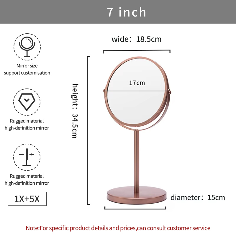 7inch 104F Rose gold paint, 1X+5X