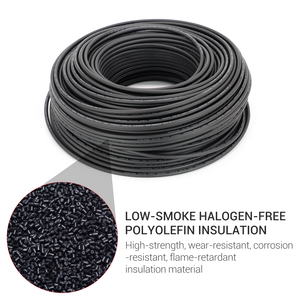PowMr 1/<strong>3</strong>/6/9/<strong>10</strong> Meters/Roll 6mm2 Red and Black Solar Panel Connection Cable PV System <strong>Wire</strong> Solar Cable No Connector - Product Image 5