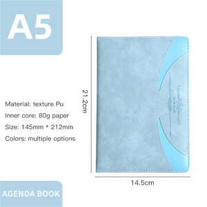 LABON Leather Cover <strong>Notebook</strong> Custom Printing 2023 Agendas Calendar Goal Weekly Planner <strong>With</strong> <strong>Index</strong> - Product Image 6