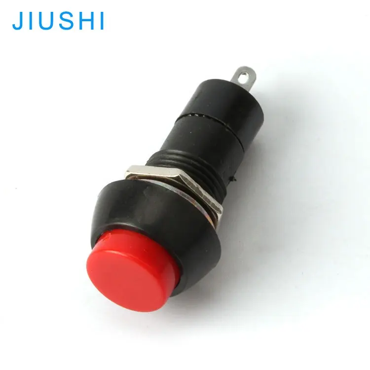 PBS-11A 12Mmสีแดงสีเขียวล็อคด้วยตนเองPushปุ่มสวิทช์ทองแดงขั้ว2 Pin