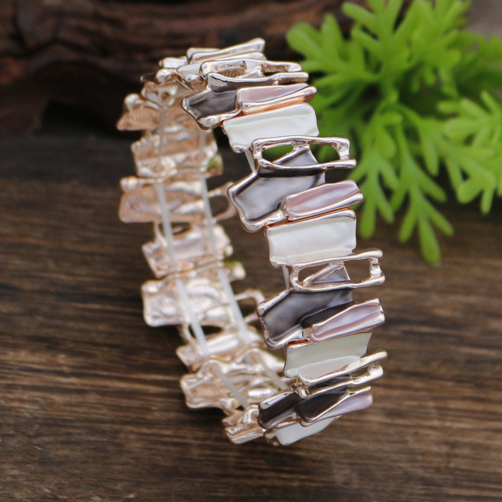 Bracelet irrégulier champagne-or rose