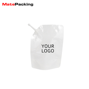 Dökün paketi Doy büküm yeniden kullanılabilir özelleştirilmiş emzik kese sıvı temizle pencere ile 100ml ambalaj 1l Spouted çanta 500ml Doypack - Product Image 5