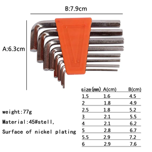 2023โรงงานโดยตรง Wench เครื่องมือประแจชุดมือ Hex Key - Product Image 6
