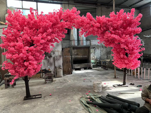 Bitki süsleme ev dekorasyon özelleştirilmiş gerçek fabrika hızlı teslimat ağaçları yapay büyük sahte kiraz çiçeği ağacı - Product Image 4