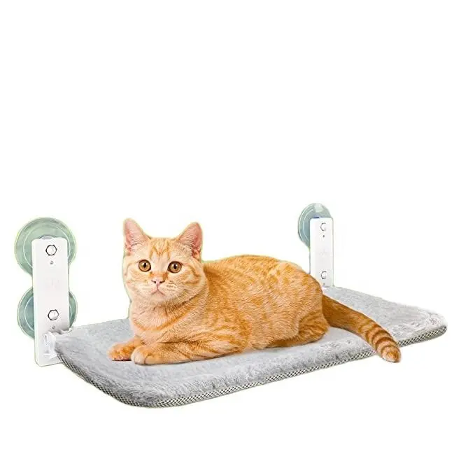 빨 쿠션 편안한 애완 동물 수면 침대 공간 절약 흡입 컵 고양이 해먹 침대 고양이 창 퍼치