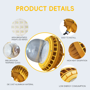 Okyanus deniz ve havacılık alanı patlayıcı aydınlatma 80W 2700-6500K LED patlamaya dayanıklı lamba ışığı özelleştirilebilir