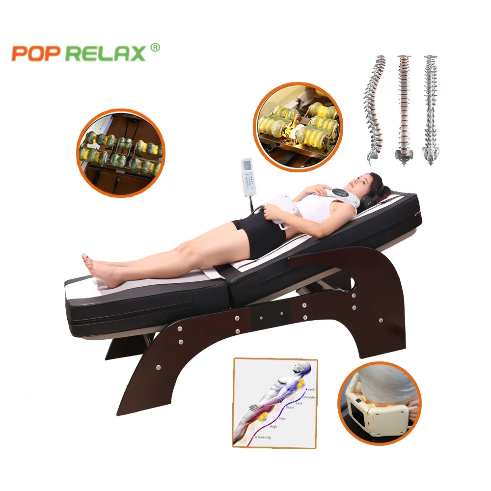 POP RELAX Korea Electric camas de jade bed 3d S-Shape Track Full Body Thermal Jade roller stone Heating infrared massage Bed