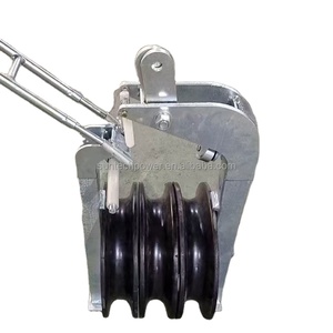 Manual <strong>Stringing</strong> <strong>Block</strong> with Rubber Lined Aluminium Sheave for Construction Use Durable Tools - Product Image 1