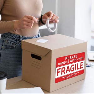 1000 Sheets &quot;Handle With Care&quot; Warning Stickers Strong <strong>Adhesion</strong> &quot;This Side <strong>Up</strong>&quot; Labels Logistic Fragile Stickers Manufacturer - Product Image 5