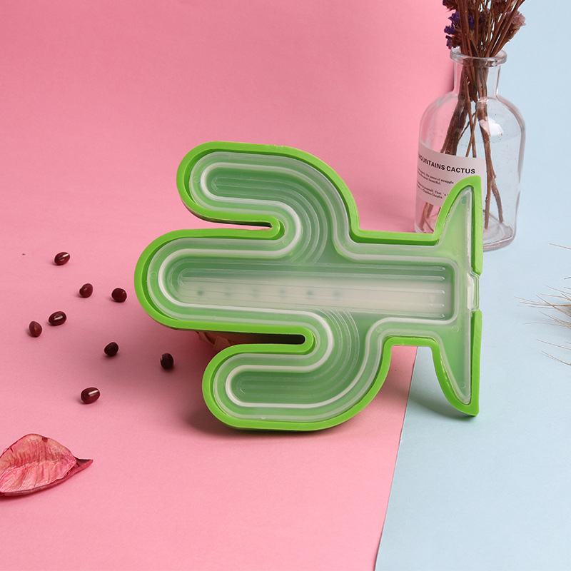 Cactus-shaped ice cream mold
