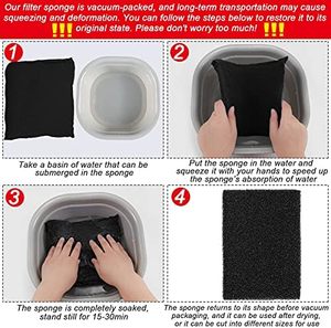 10 ppi a 60 ppi poliuretano filtro esponja espuma reticulada aquário filtro espuma esponja super engrossar biochemi esponja filtro