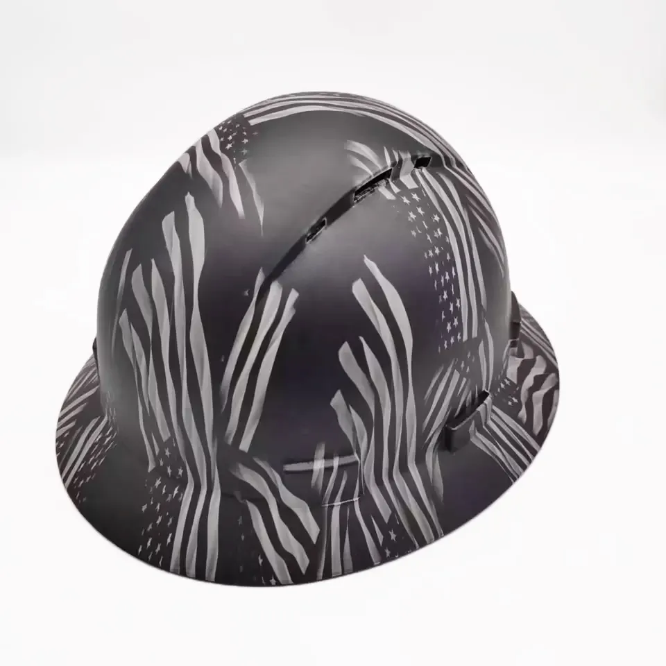 ANSI-casco de seguridad de rescate para construcción, casco de seguridad para trabajo, ABS, color negro