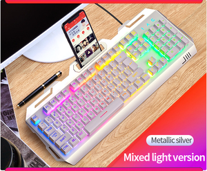 Tastiera retroilluminata tasti 104 a LED tastiera Mouse da gioco per Computer Desktop - Product Image 6