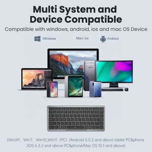 Tablet Laptop <strong>Keyboard</strong> LED Backlight Hidden Touch Board PU Case Protector, 78 Keys Wireless <strong>Keyboard</strong> <strong>With</strong> Backlight <strong>Keypads</strong> - Product Image 4