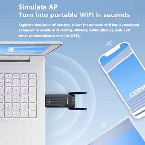 <span class=keywords><strong>COMFAST</strong></span> CF-943F 900Mbps Wifi6ワイヤレスネットワークカード2.4G/5GUSBアダプター - Product Image 3