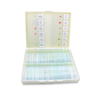 Recursos de enseñanza Conjunto fijo de 100 tipos Tejido animal Insectos Tipos de microscopio Diapositivas de zoología preparadas - Product Image 1
