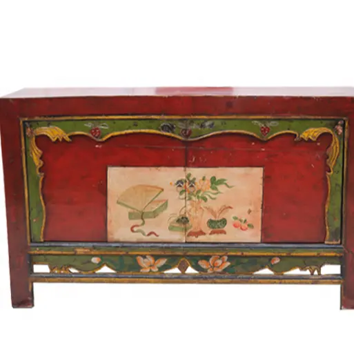 Mueble antiguo chino/mueble de reproducción de Mongolia/mueble pintado a mano