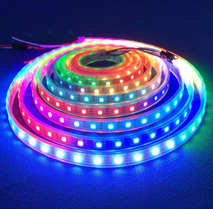 ชุดไฟเส้น Led อัจฉริยะพร้อมรีโมท44ปุ่ม,ตัวรับสัญญาณ RF และอะแดปเตอร์ไฟ5050 5ม. 12V 5V DC สีเต็มจอ - Product Image 2