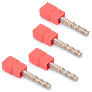 HRC55 karbür end mill 1 2 4 5 6 8 10 12mm 4Flutes freze kesicisi kesme demir kesici CNC işleme CNC freze freze kesicisi - Product Image 1