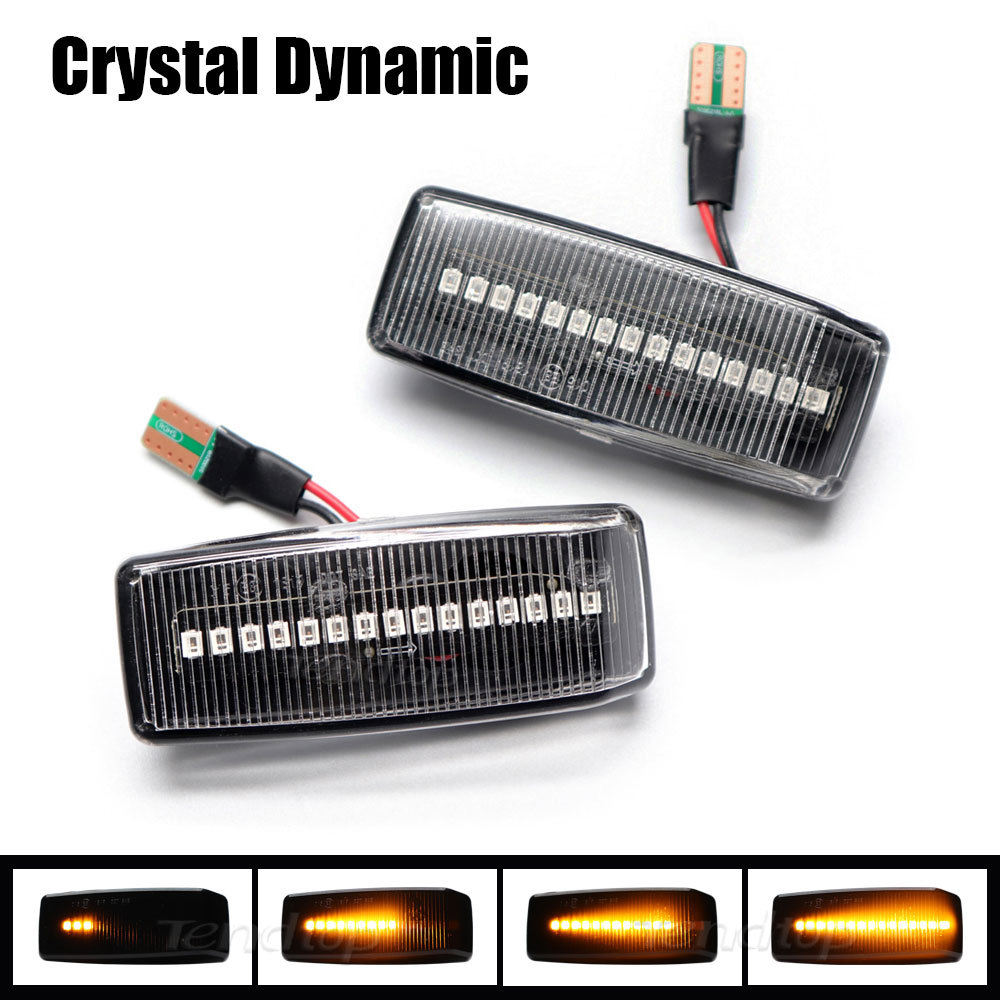 2x Ambre clair dynamique-Super qualité