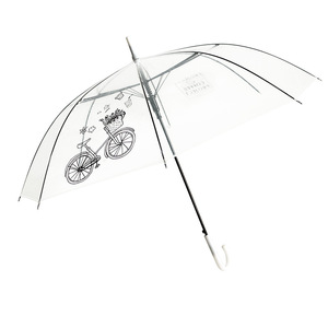 透明透明雨伞PVC雨圆顶泡泡雨遮阳伞长柄直棍伞 - Product Image 5