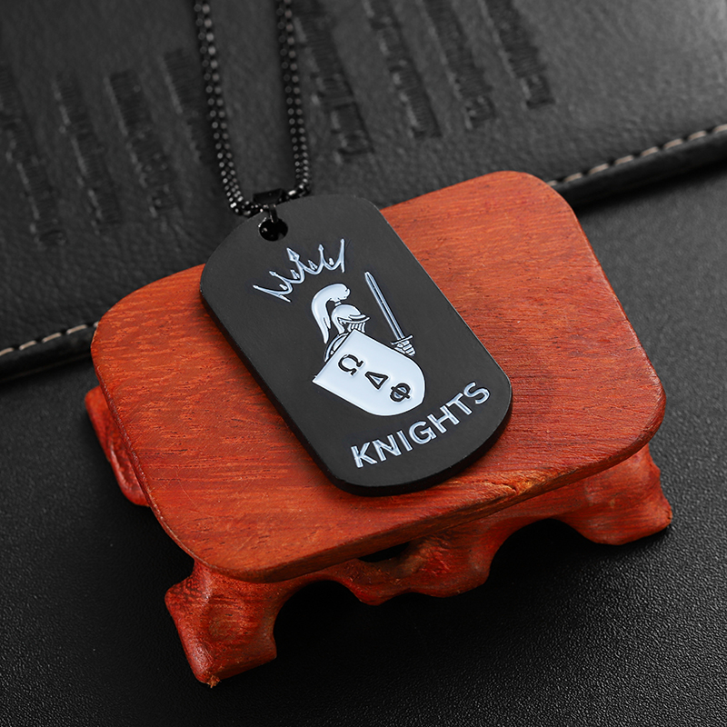 3D Knight dog tags