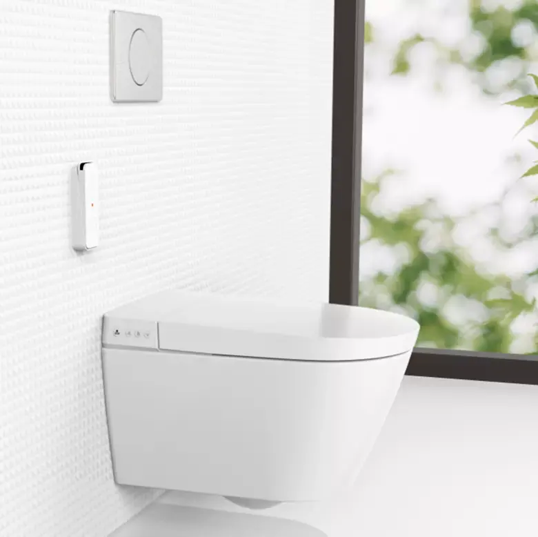 CE avrupa akıllı akıllı Wc tuvalet Commode p-tuzak seramik kapak akıllı otomatik tuvalet