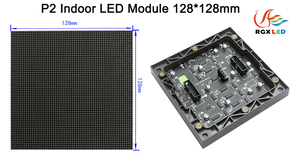 RGX P2mm Vollfarb-LED-Matrix modul 128*128mm SMD 1/32 Scan HD-LED-Anzeige für den Innenbereich, perfekt für verschiedene LED-Anwendungen - Product Image 2