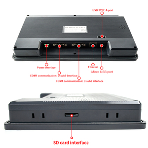 Huaqingjun7インチHMIイーサネットRS485232422通信DC10-30V CNCマシン用タッチスクリーン - Product Image 3