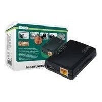DIGITUS Multifunktions Netzwerk Server 1xUSB2.0 Intergrieter Printserver NAS und Netzwerk USB-Hub 1xRJ45 10/100Mbps <strong>LAN</strong> ( 919917