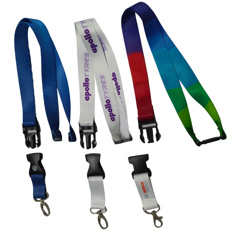 Cheap wholesale custom logo design thin lanyards with logo custom Lanyard for employees entertainment industries