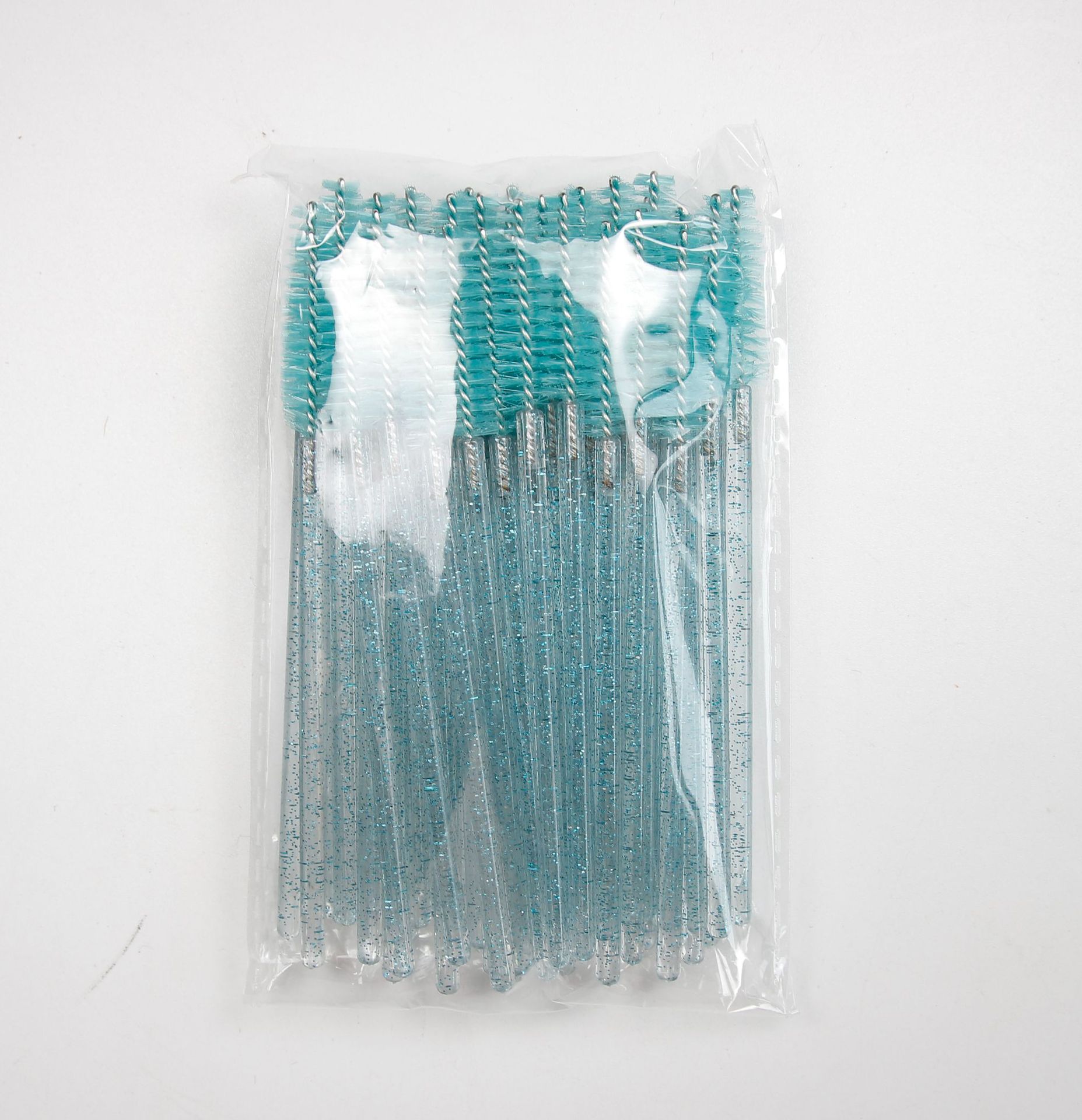 Bleu paon Transparent avec oignon vert