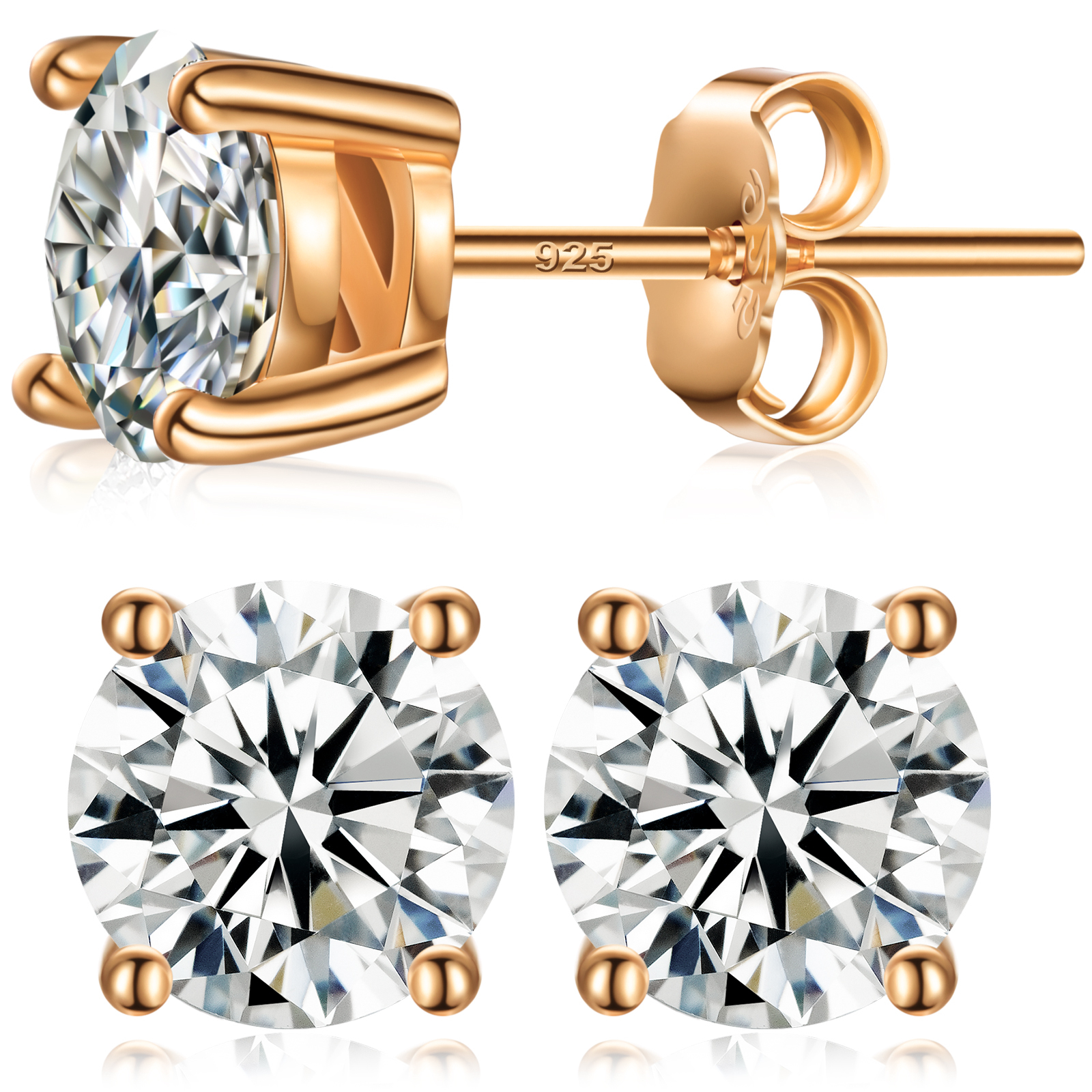 5mm 0.5ct-Rose Gold