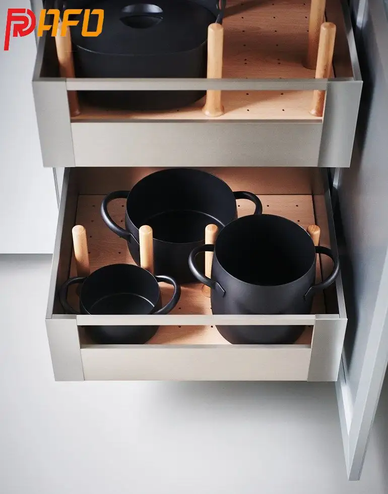 Multifunktionale Massivholz-Küchenschränke im modernen Design hochwertiger Küchenschrank