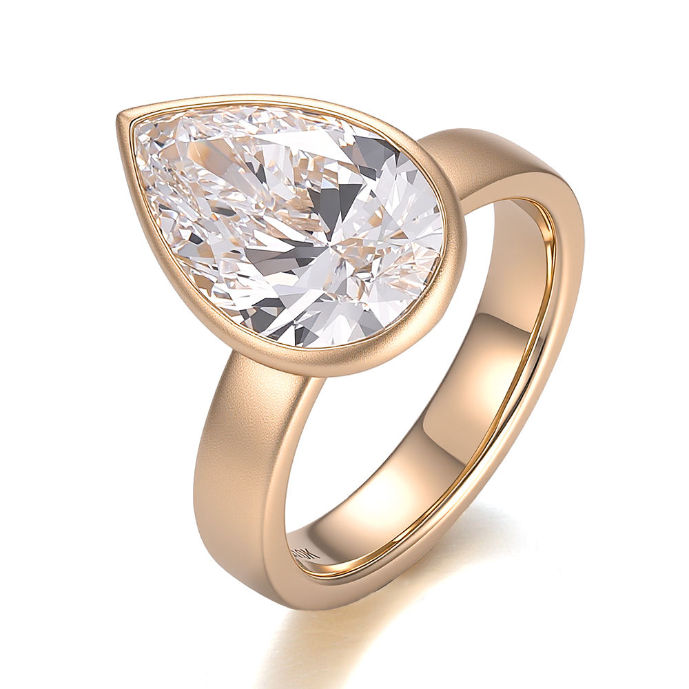 แหวนเพชรแล็บทองคำแท้ 14K