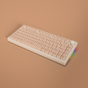 Teclado de aluminio inalámbrico Bluetooth tri-modo Teclado mecánico 82 con columna RGB junta de juegos con cable periféricos de computadora - Product Image 1