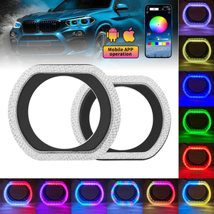 2.5 pollici <span class=keywords><strong>3</strong></span> pollici 5D RGB ellittico occhi d'angelo aloni avvolgi anello per obiettivo Bi-Xenon lente DRL copertura decorativa - Product Image 6
