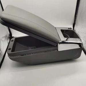 Universal Central Storage Box Armrest Box, Car Gray Central Armrest Console Box Cup Holder Accessories - Product Image 6