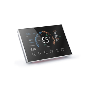 Tuya WiFiスマートデバイス屋内デジタルプログラミングエアコン24VスマートルームサーモスタットWIFI温度コントローラ - Product Image 1