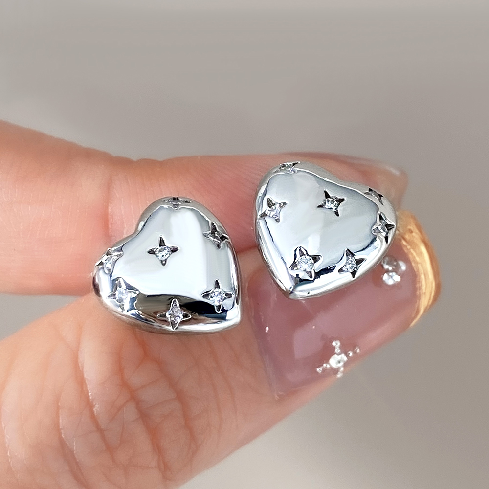 Boucles d'oreilles clous en argent