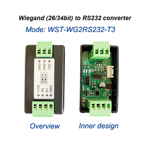 Convertidor de comunicación del sistema de control de acceso bidireccional CE WG26/34/66 lector de teclado RS232 Terminal serie TXD RXD OEM biométrico - Product Image 4