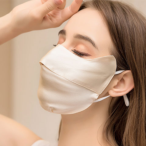 Champagne Silk mask