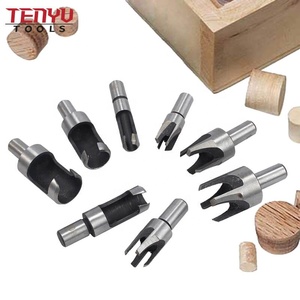 8Pcs Tapered <strong>Taper</strong> 5/8&quot; 1/2&quot; <strong>3</strong>/8&quot; 1/<strong>4</strong>&quot; Drill Bit Cutting Tool Round Tube Type Wood Plug Cutter Set with Straight Shank - Product Image 5