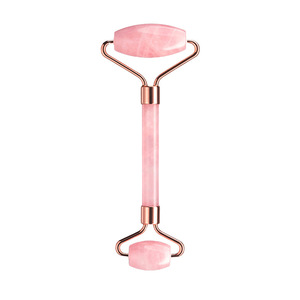 OEM yüz masajı gül kuvars Gua Sha aracı Set yeşim rulo kutu ambalaj ile boyun rulo masaj aleti özelleştirilmiş - Product Image 2