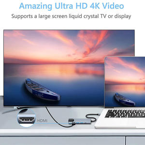 Neuer 5-In-1 Usb-C-Hub-Adapter Typ C Multi-Funktions-Hub intelligenter PD 3.0 Ladestation Rj45 Netzwerk 4K Hdtv Usb-Hubs Dockstation