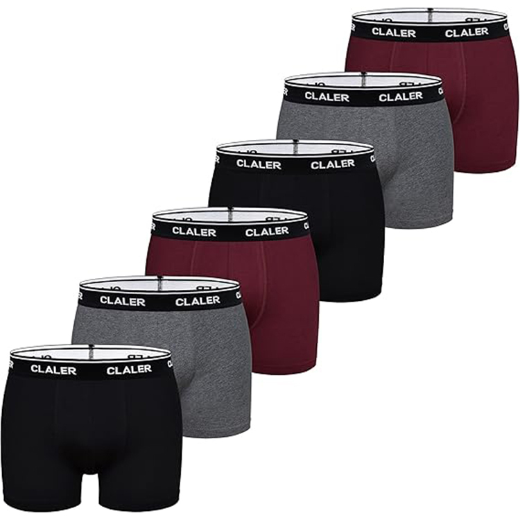 Black*2 + Dark heather gray*2 + Burgundy*2