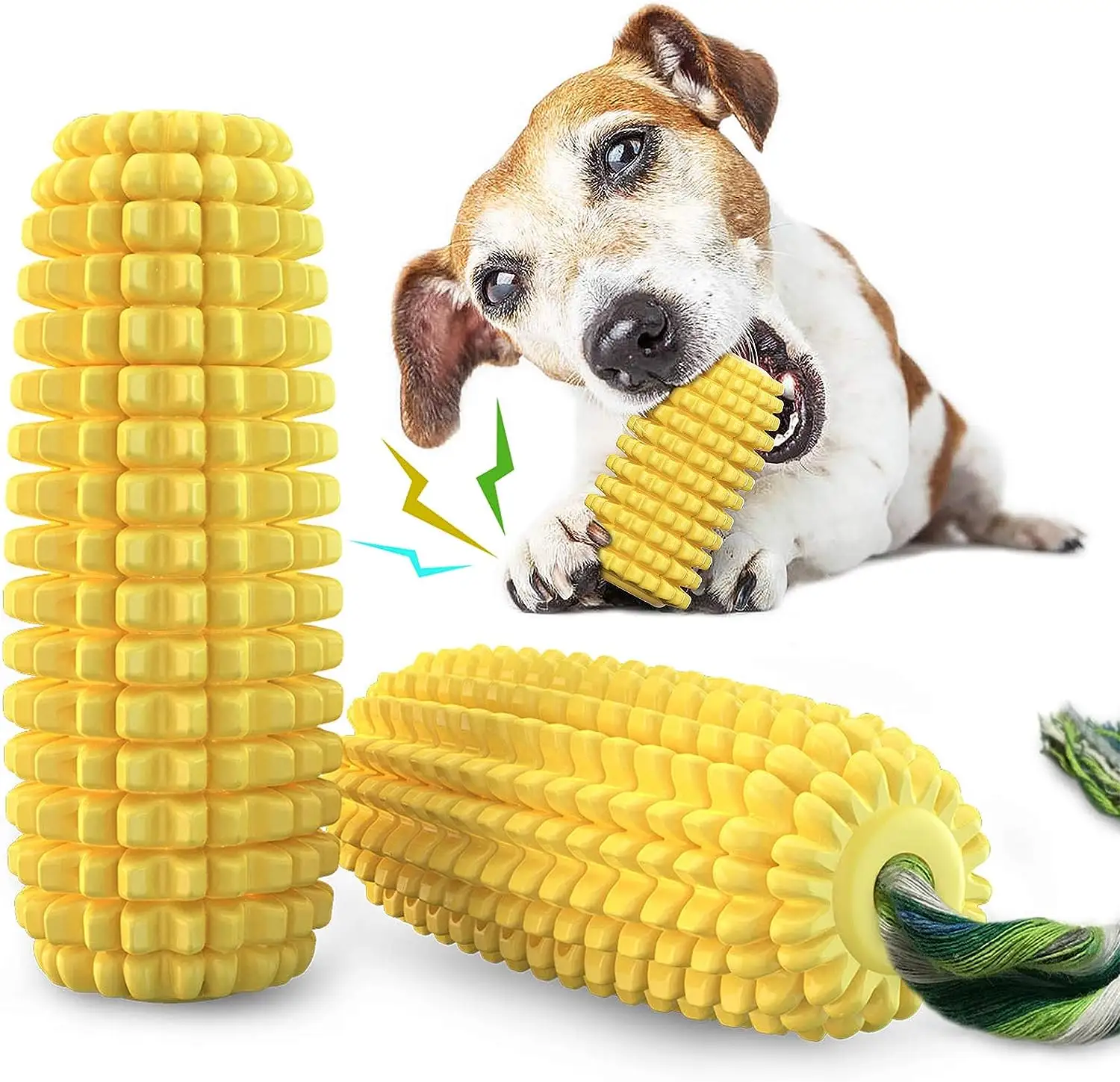 Juguetes masticables para perros para masticadores agresivos Juguetes interactivos para perros chirriantes duraderos