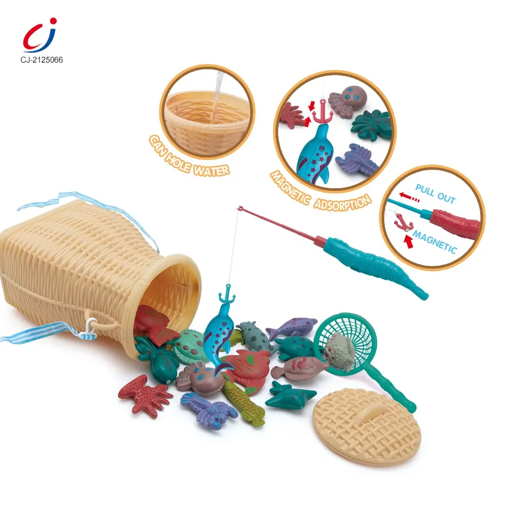 Chengji çocuk etkileşimi yaz eğlenceli çocuk manyetik balıkçılık bulmaca oyun oyuncak manyetik balıkçılık oyunu oyuncak bebekler için